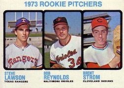 1973 Topps Baseball Cards      612     Steve Lawson/Bob Reynolds/Brent Strom RC